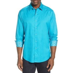 ROBERT GRAHAM Keaton Button-Up Medium M